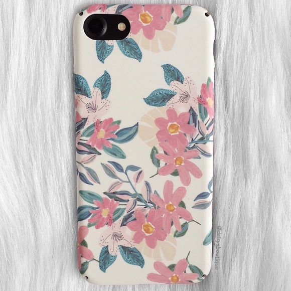 Daisys Boutique Accessories - 🌸4 for $10🌸 light pink floral iPhone 7 case